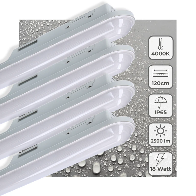 LED's Light Universal LED TL Beleuchtung komplett 120 cm - für innen und außen - 2500 lm