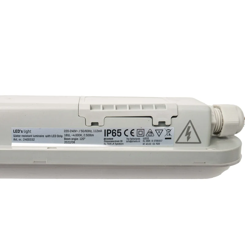 LED-Feuchtraumleuchte 118 cm 30 Watt neutralweiß IP65 - LED's Light