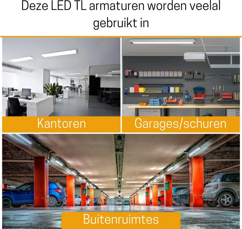 LED-Feuchtraumleuchte 118 cm 30 Watt neutralweiß IP65 - LED's Light