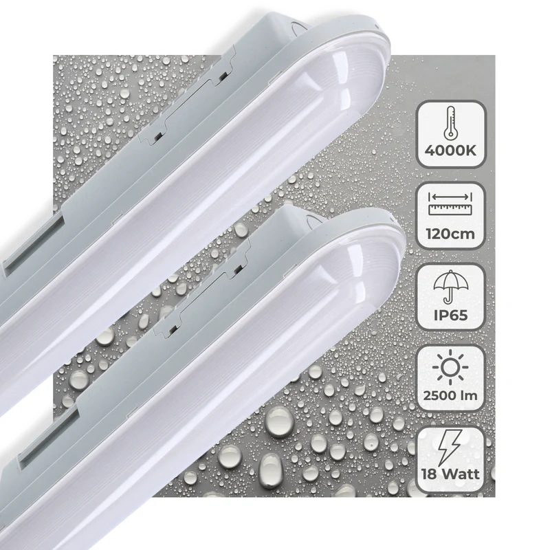 LED's Light Universal LED TL Beleuchtung komplett 120 cm - für innen und außen - 2500 lm