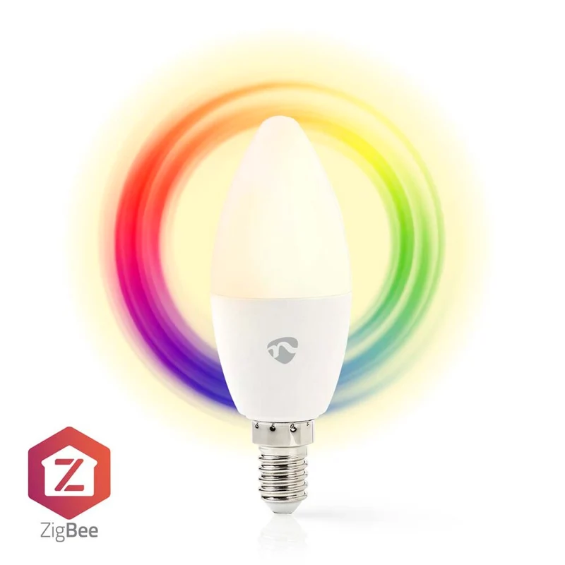 Zigbee 3.0 Smart E14 LED-Kerzenlampe | 4,9 Watt | Farbambiente – RGB+CCT