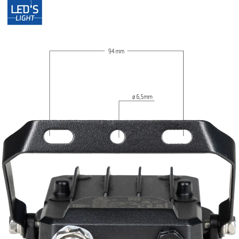 LED Flutlicht mit Sensor 10W 1400lm 4000K neutralweiß IP65 Schwarz - LED's Light