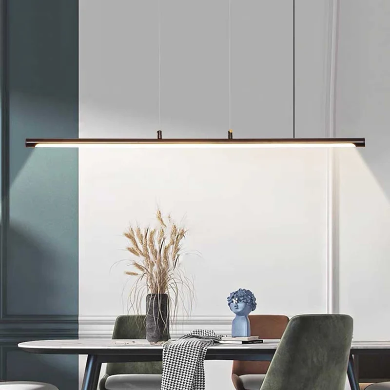 Pendant Light Nordic Minimalist Linear LED, Black / Gold