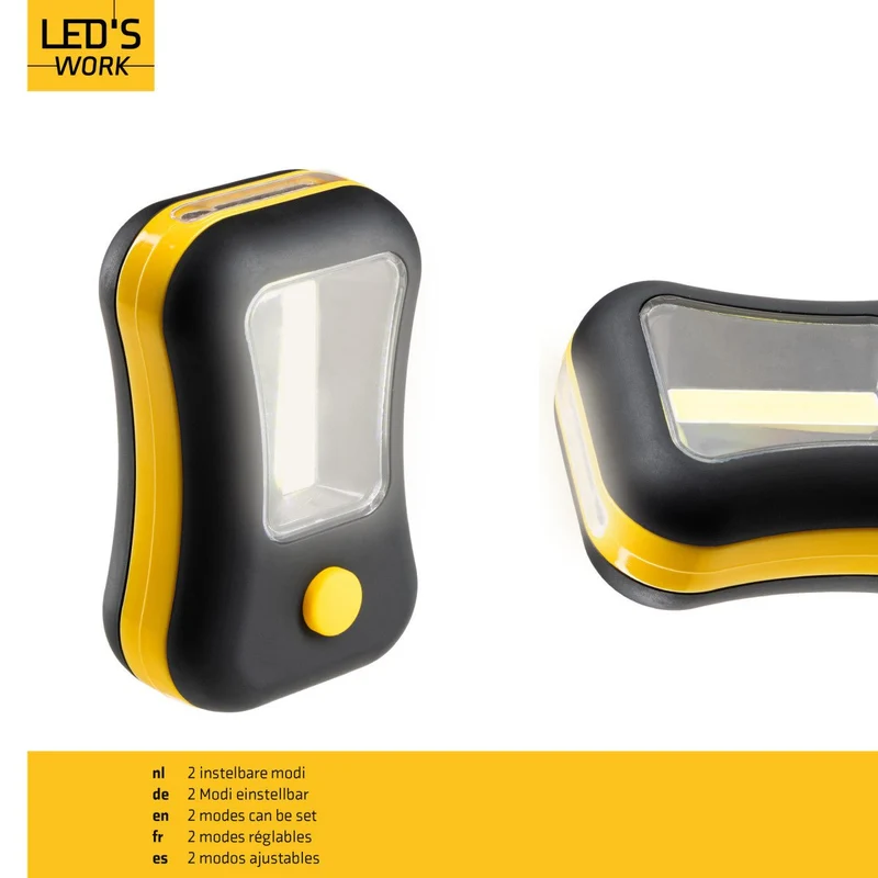 LED Handlampe 1W 150lm 6500K kaltweiß Schwarz - LED's Work