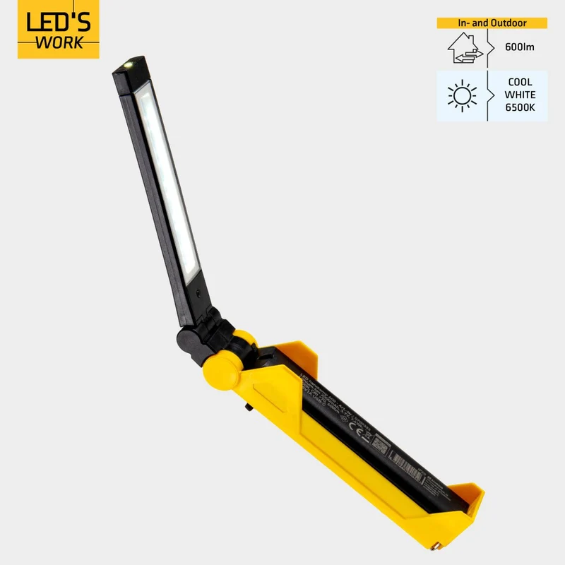 LED Handlampe 5W 600lm 6500K kaltweiß Gelb - LED's Work