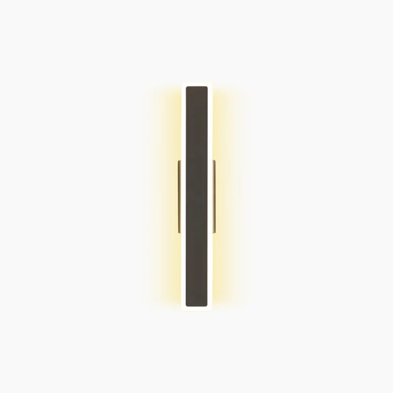 Wall Sconce Double Light Modern Unique Linear LED Bar, Black/Gold