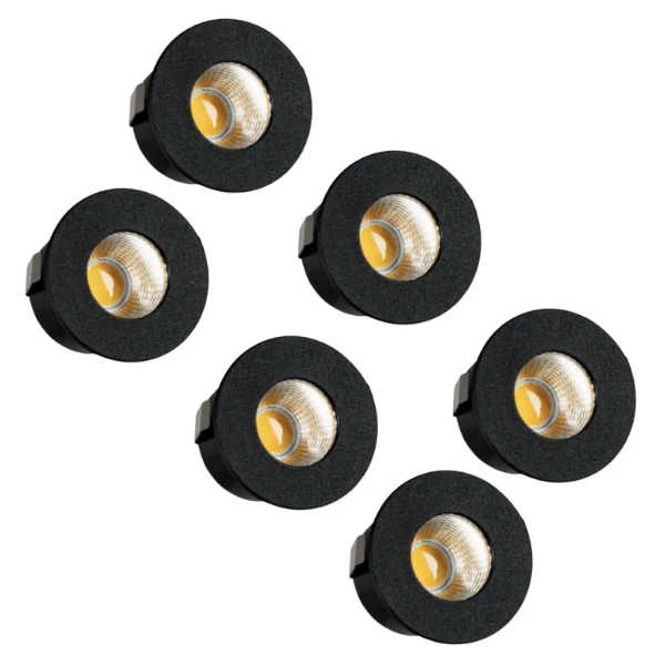 LED's Light PRO Mini-Einbaustrahler 3 cm - Für Vordächer, Veranden und abgehängte Decken - Dimmbar - Grau