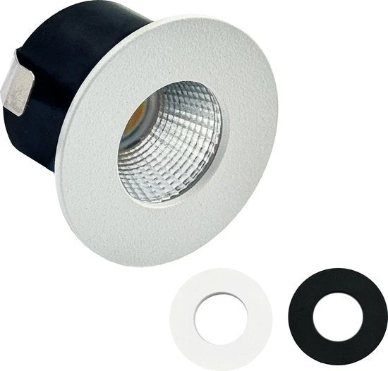 LED's Light PRO Mini-Einbaustrahler 3 cm - Für Vordächer, Veranden und abgehängte Decken - Dimmbar - Grau