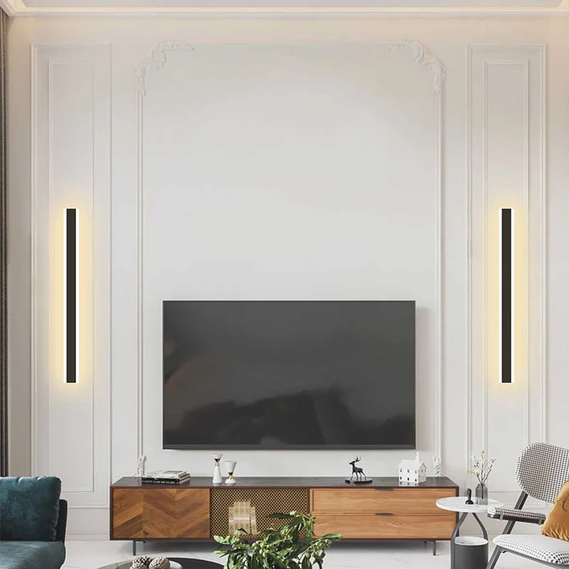 Wall Lamp Minimalist Linear Indoor LED Light, 3 Colors