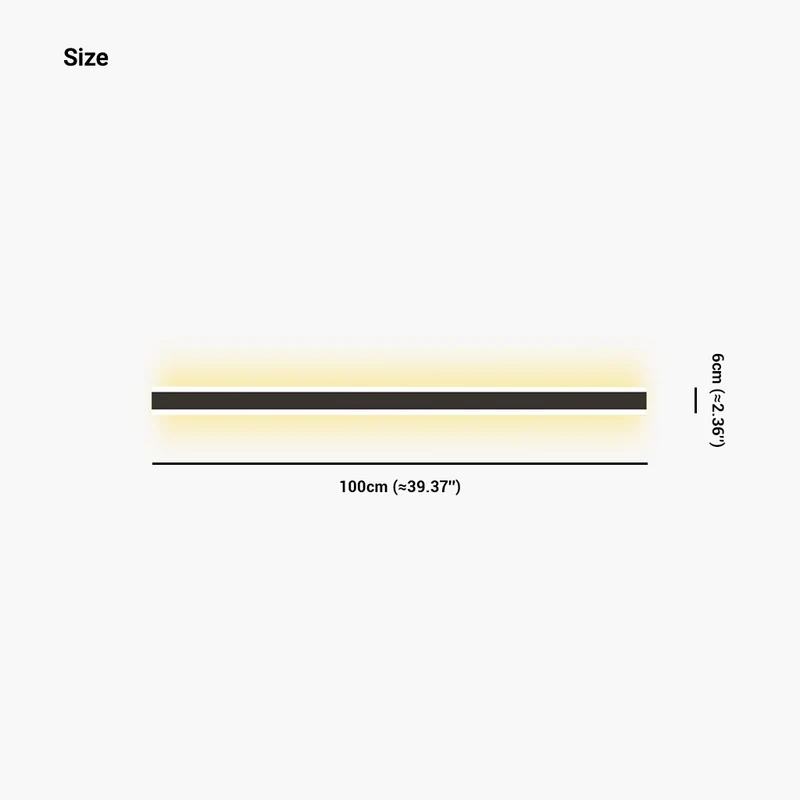 Wall Lamp Minimalist Linear Indoor LED Light, 3 Colors