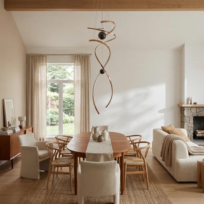 Moderne LED-Hängeleuchte für Wohnzimmer – Alurexia
