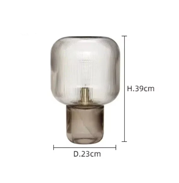 Minimalistische Glas-Tischlampe für Schlafzimmer – Armoniqui