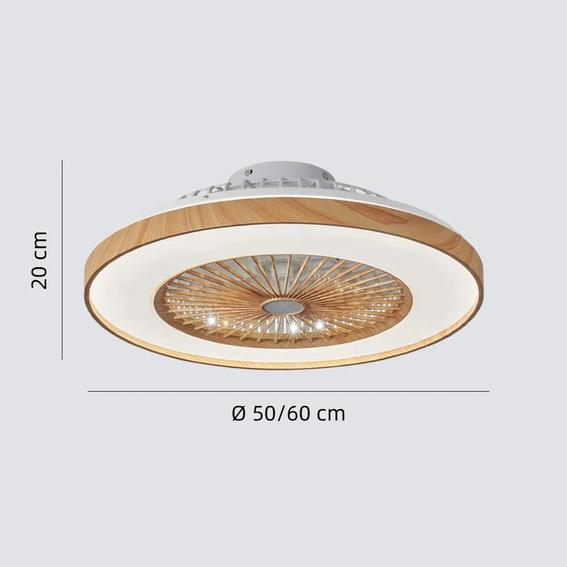 Leiser Deckenventilator mit Licht und Fernbedienung