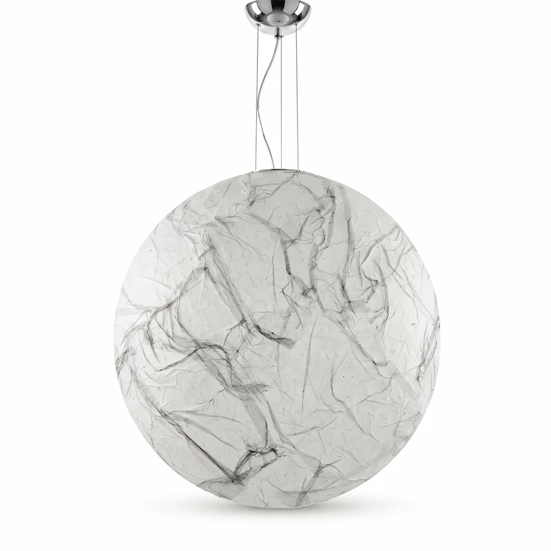 Pendelleuchte aus Papier – Lunaris