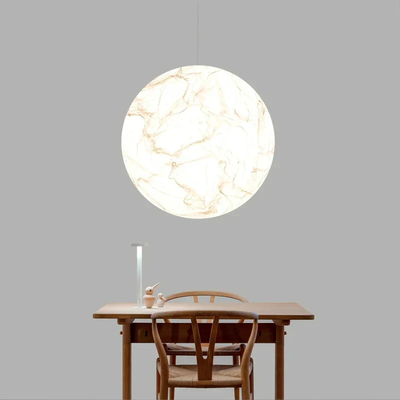 Pendelleuchte aus Papier – Lunaris