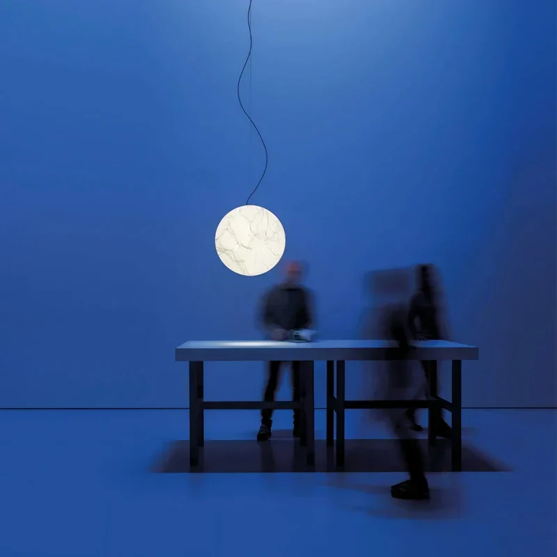 Pendelleuchte aus Papier – Lunaris
