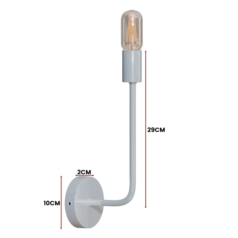 LED Wandlampe Modern Minimalistisch Innen aus Metall ~ 3363