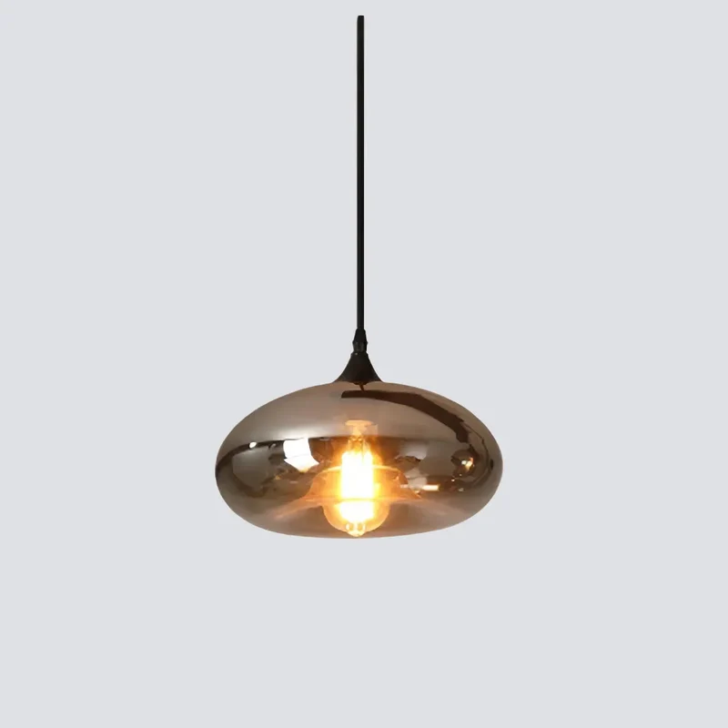 Vintage-Pendelleuchte aus handgeblasenem Glas für das Esszimmer