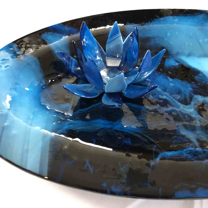 Murano Glass Candle Holder Set of Three NINFEA by D.i. Più Andretto Design