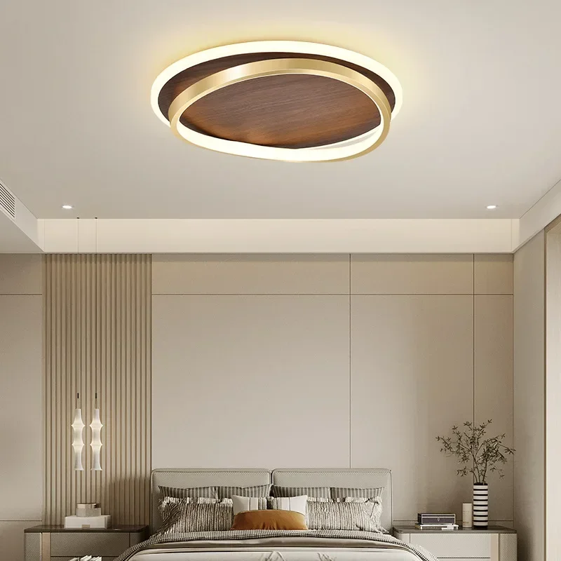 LED-Deckenleuchte aus Nussbaumholz für Schlafzimmer – Ciralu