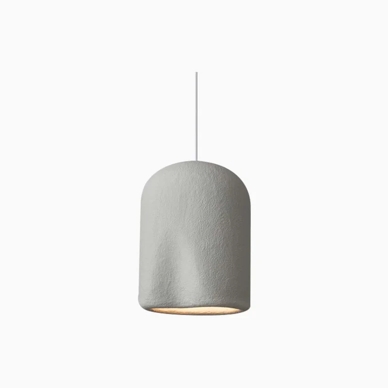 Pendant Light Japanese Wabi-Sabi Concrete Cylinder, 4 Colors