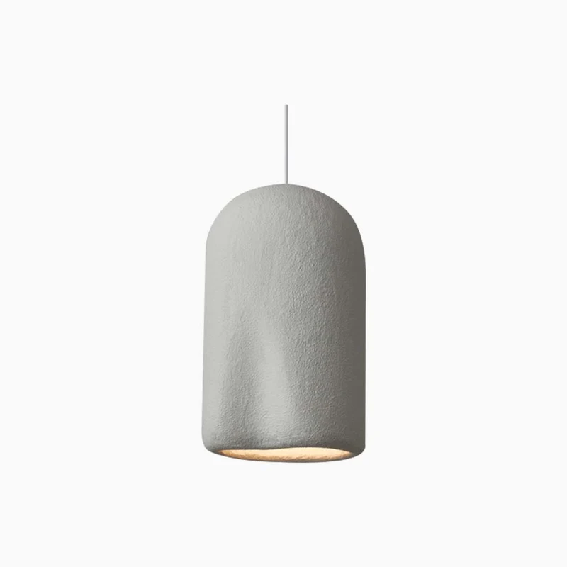 Pendant Light Japanese Wabi-Sabi Concrete Cylinder, 4 Colors