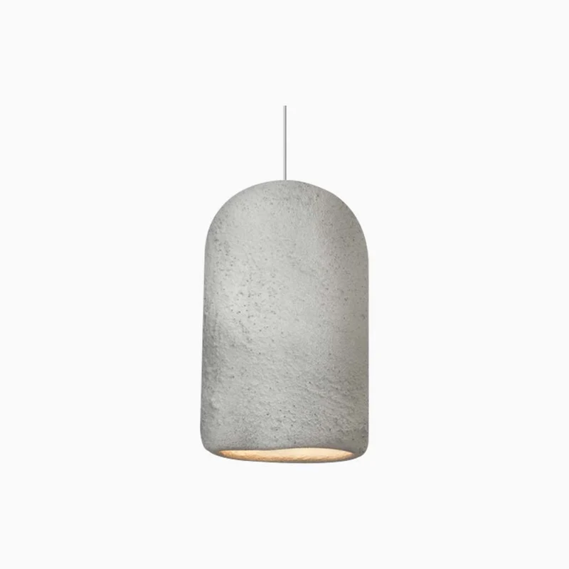 Pendant Light Japanese Wabi-Sabi Concrete Cylinder, 4 Colors