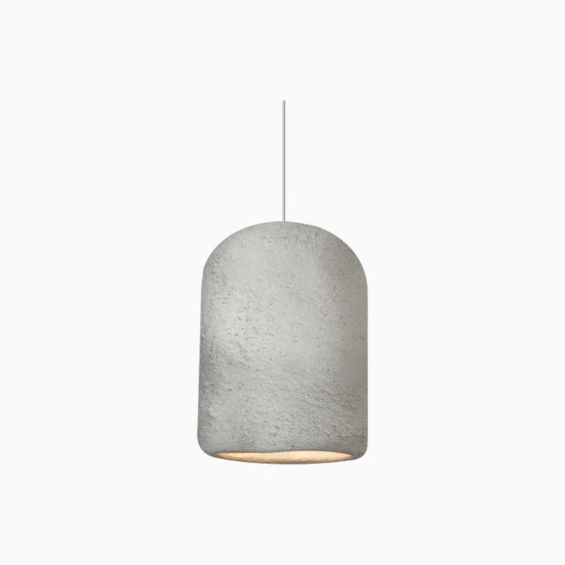 Pendant Light Japanese Wabi-Sabi Concrete Cylinder, 4 Colors