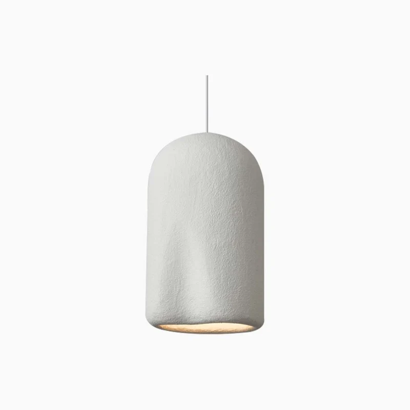 Pendant Light Japanese Wabi-Sabi Concrete Cylinder, 4 Colors