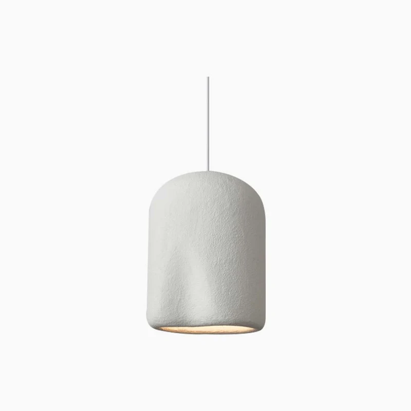 Pendant Light Japanese Wabi-Sabi Concrete Cylinder, 4 Colors
