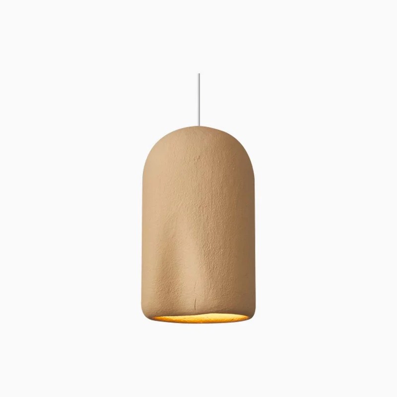 Pendant Light Japanese Wabi-Sabi Concrete Cylinder, 4 Colors
