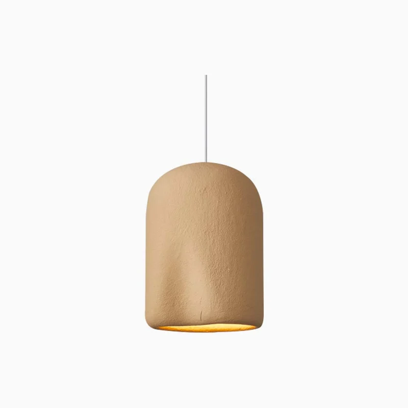 Pendant Light Japanese Wabi-Sabi Concrete Cylinder, 4 Colors