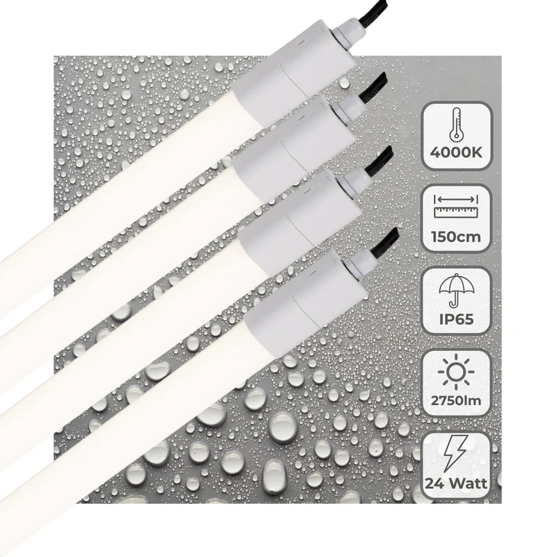 LED's Light LED TL Beleuchtung komplett 150 cm - Für den Außen- und Innenbereich geeignet - 2750 lm