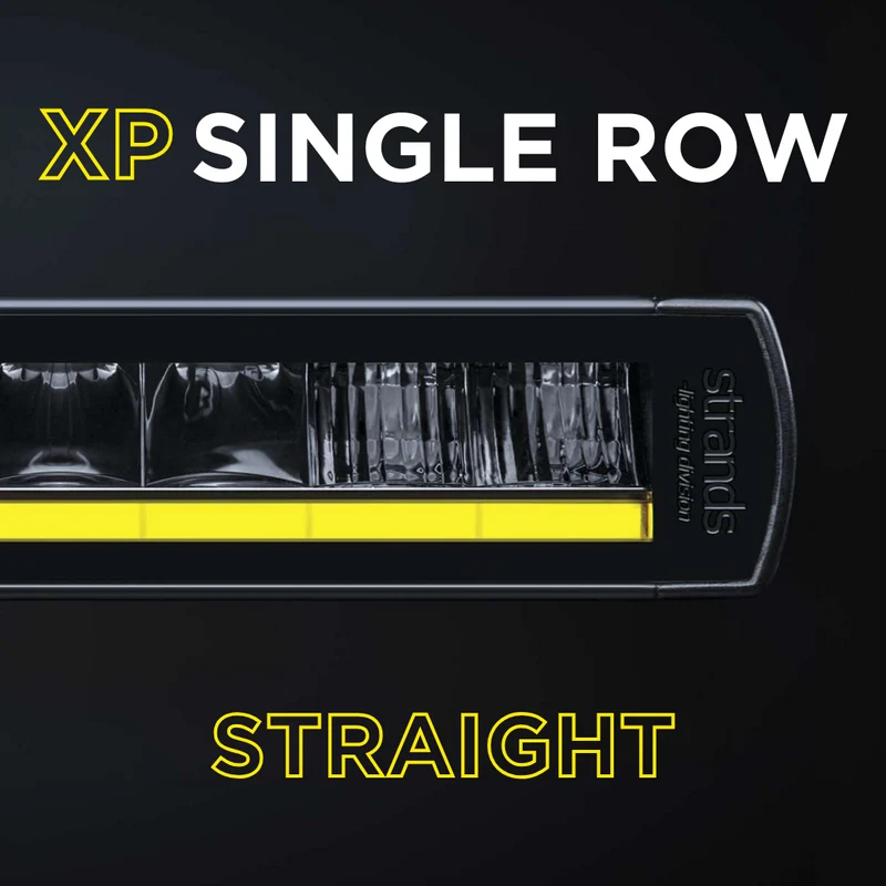 Strands Siberia XP Einreihige gerade Lichtleisten mit gelb/weißem Positionslicht
