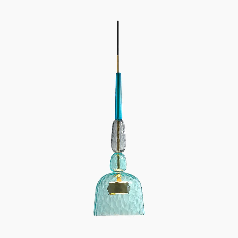 Pendant Light Nordic Colorful Stained Glass Bell
