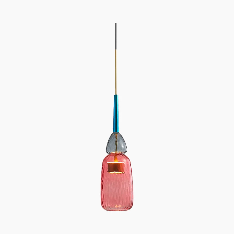 Pendant Light Nordic Colorful Stained Glass Bell