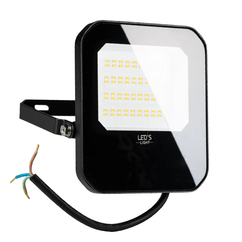 LED Flutlicht IK07 30W 4200lm 4000K neutralweiß IP65 Schwarz - LED's Light