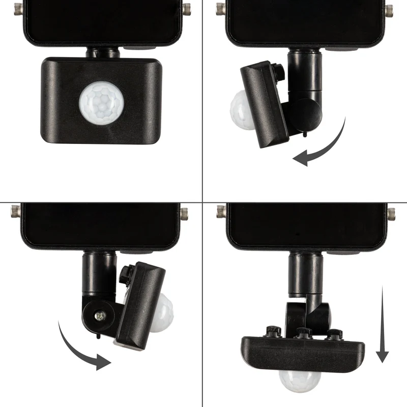 LED-Flutlicht m. Bewegungsmelder schwarz 30W neutralweiß IP54 - LED's Light