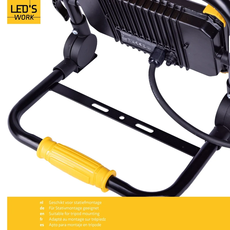 LED AC Arbeitsleuchte 50W 6500lm 4000K neutralweiß IP65 Schwarz Gelb - LED's Work