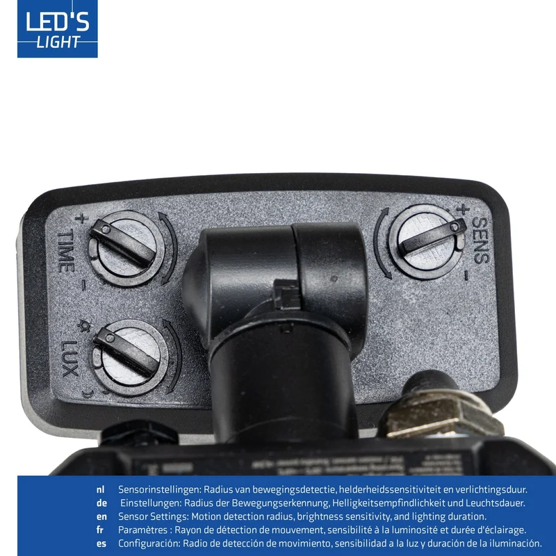 LED Flutlicht mit Sensor 30W 4200lm 4000K neutralweiß IP65 Schwarz - LED's Light