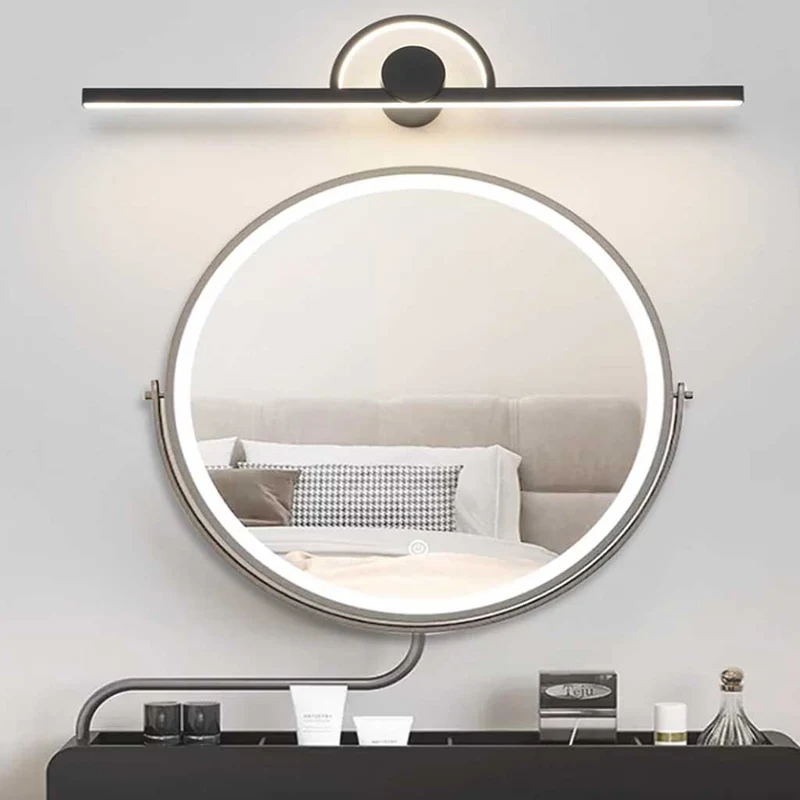 Vanity Mirror/Picture Wall Light Minimalist LED Linear Bar, Black