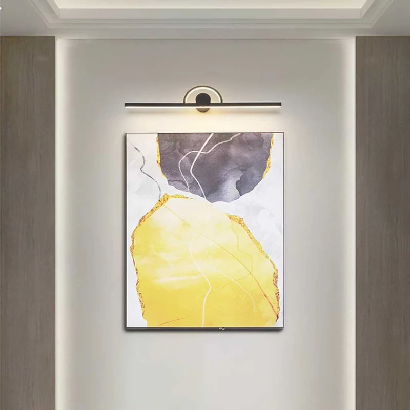 Vanity Mirror/Picture Wall Light Minimalist LED Linear Bar, Black