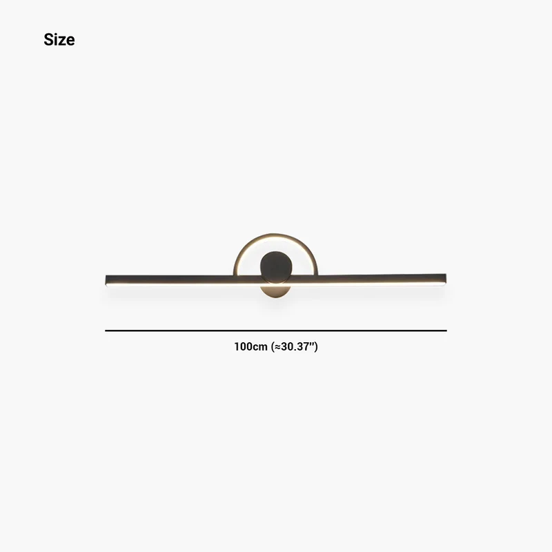 Vanity Mirror/Picture Wall Light Minimalist LED Linear Bar, Black