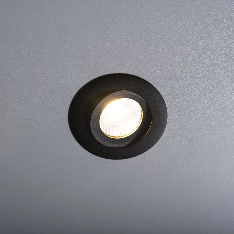 LED-Einbauspot schwarz 4,5W dimmbar warmweiß 68mm CRI95 IP44 - LED's Light Pro