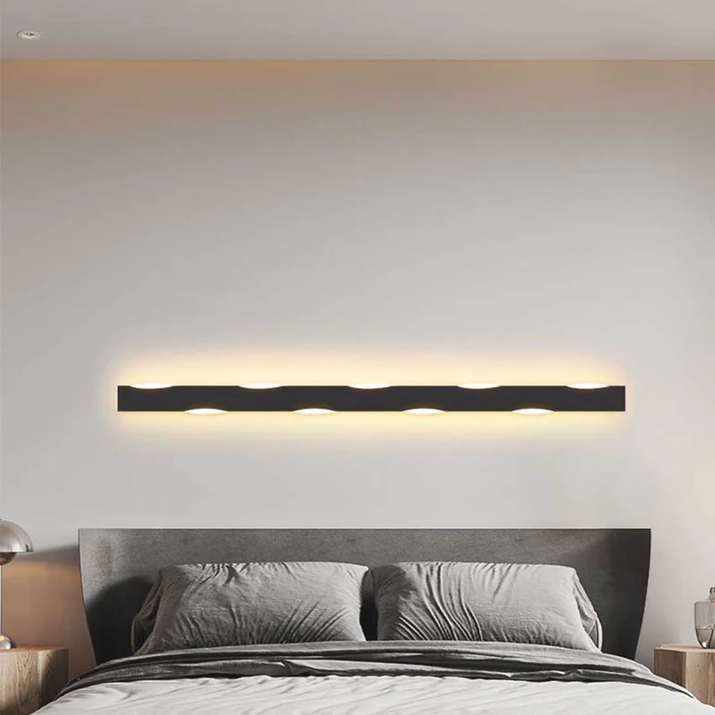 Wall Sconce Nordic Simple Wave Linear LED, Iron&Acrylic