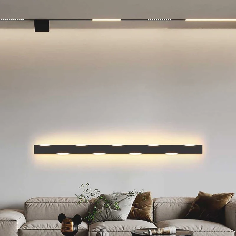 Wall Sconce Nordic Simple Wave Linear LED, Iron&Acrylic