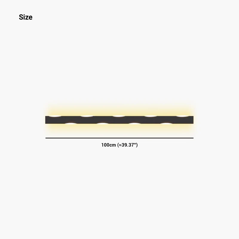 Wall Sconce Nordic Simple Wave Linear LED, Iron&Acrylic
