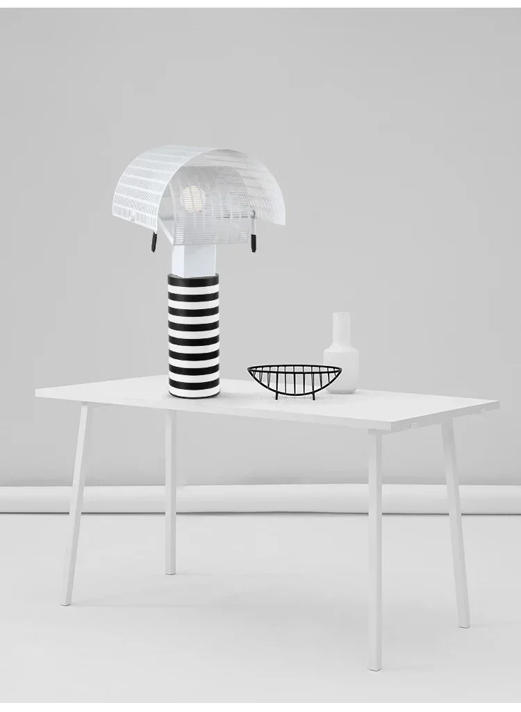 Moderne Schwarz-Weiß Pendelleuchte für Wohnzimmer – Zébrano