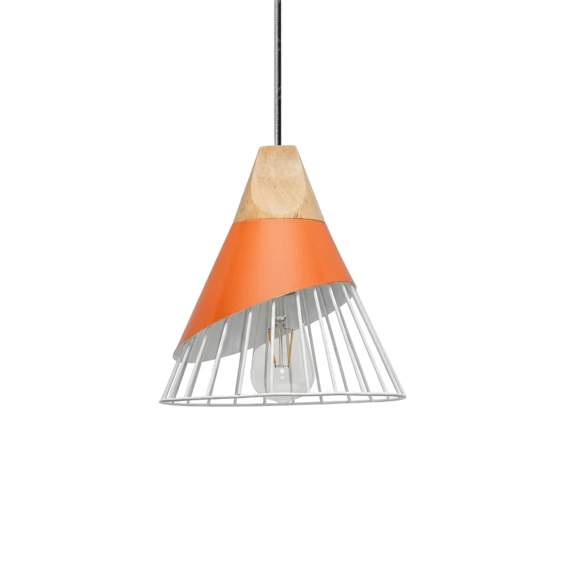 Hängelampe Naturholz Design Käfig – Rylia
