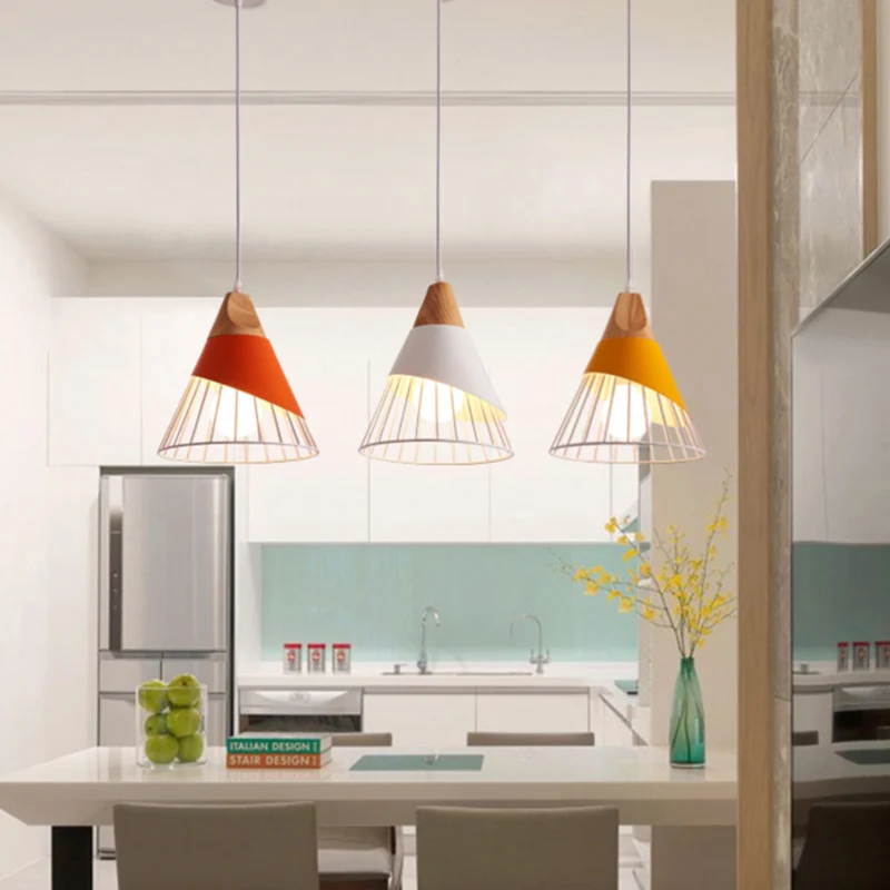 Hängelampe Naturholz Design Käfig – Rylia